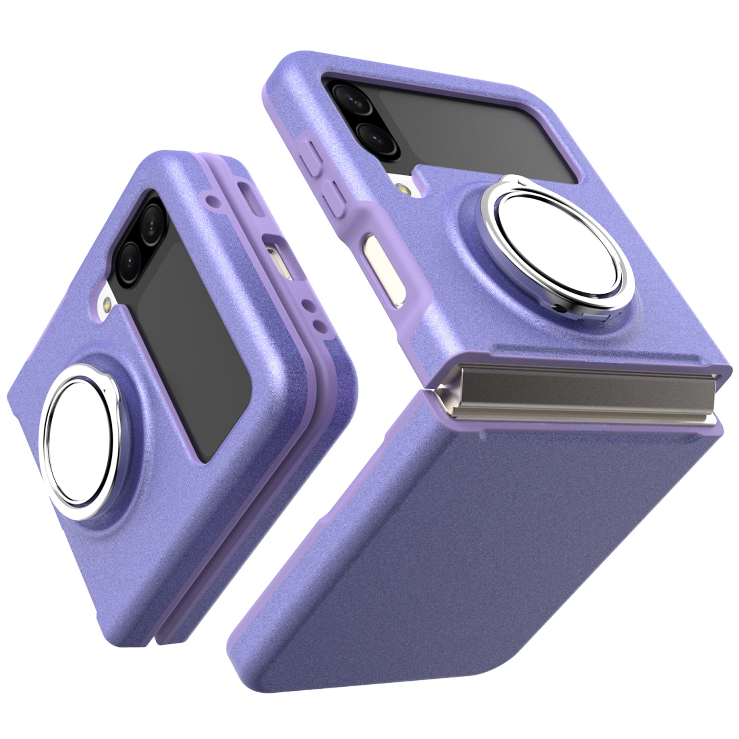 GW19 For Samsung Galaxy Z Flip4 5G Ring Kickstand TPU Phone Case Anti-drop Protection Cover GW19 For Samsung Galaxy Z Flip4 5G Ring Kickstand TPU Phone Case Anti-drop Protection Cover